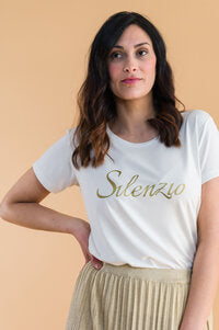 t-shirt brandizzata Silenzio