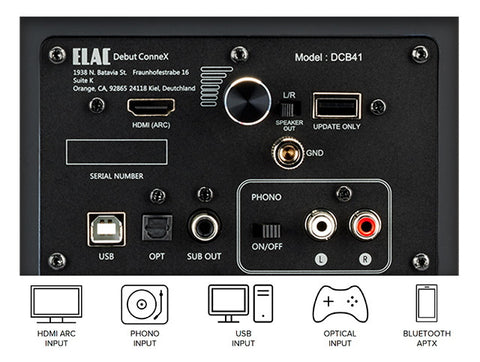 ELAC - Enceintes amplifiées Debut ConneX DCB41