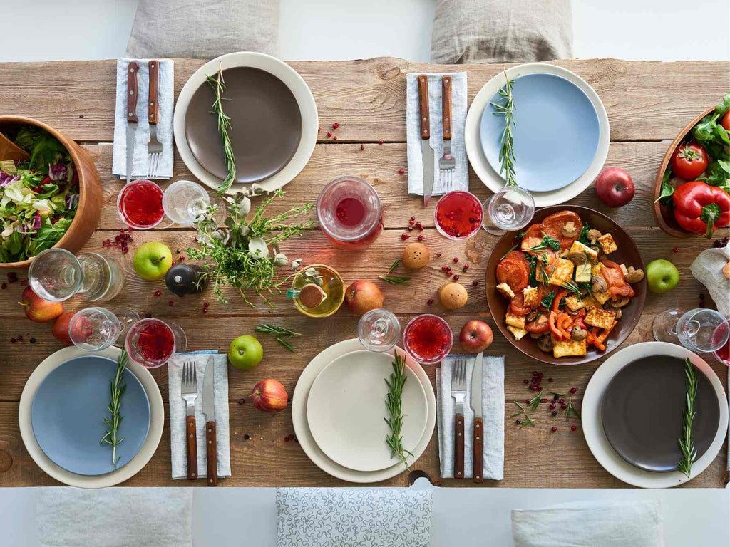 Healthy Christmas Dinner Table