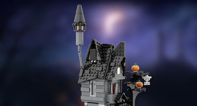 Nightmare Before Christmas Jack & Sally Haunted House Building Set