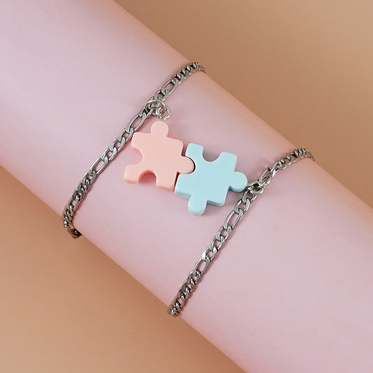 Matching Fire and Water Couple Bracelets Set Birthday Gift – Loforay