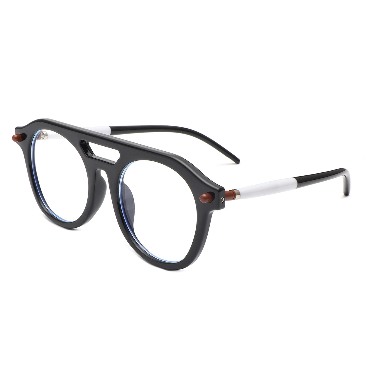 Circular Aviators in Clear