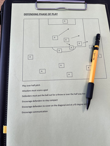 example of football pitch printed on waterproof paper