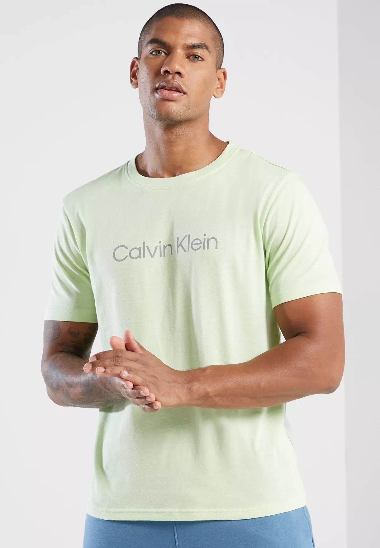 Shop Mens Post Workout Logo Short Sleeve T-Shirt From Calvin Klein Online  -GO SPORT UAE