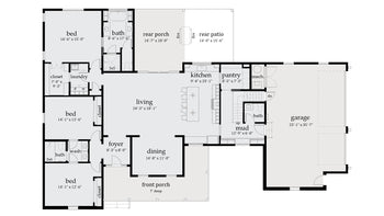 1 Story House Plans Boutique Home Plans