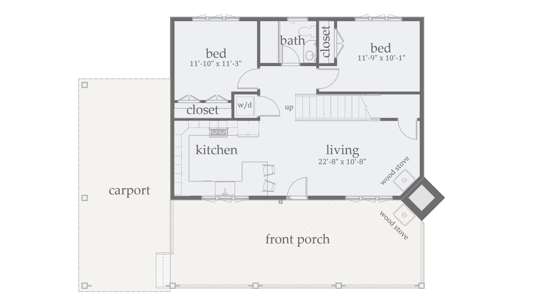 2 bedroom 2 bathroom house plans