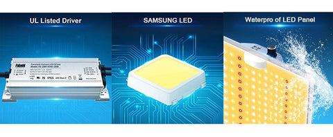 PHLIZON PL-4500 450W Full-spectrum Dimmable QB LED Grow Light with UVIR Switch Samsung LM281B LED
