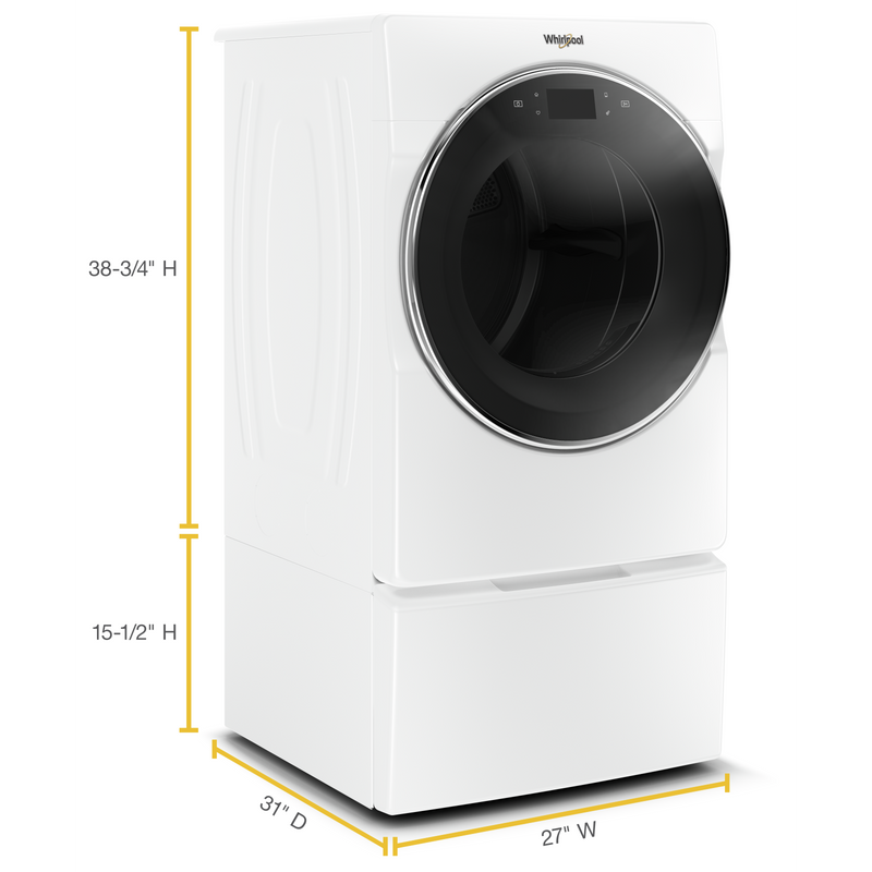 15.5" (39.4 cm) Pedestal for Front Load Washer and Dryer with Storage WFP2715HW