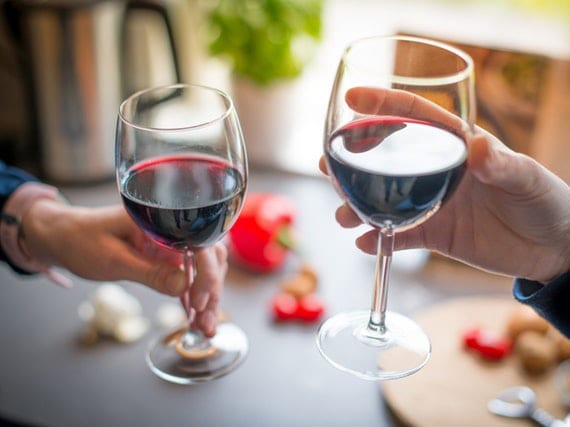 raise of wine glass