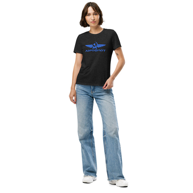 AEROFLOT - Women’s relaxed tri-blend t-shirt