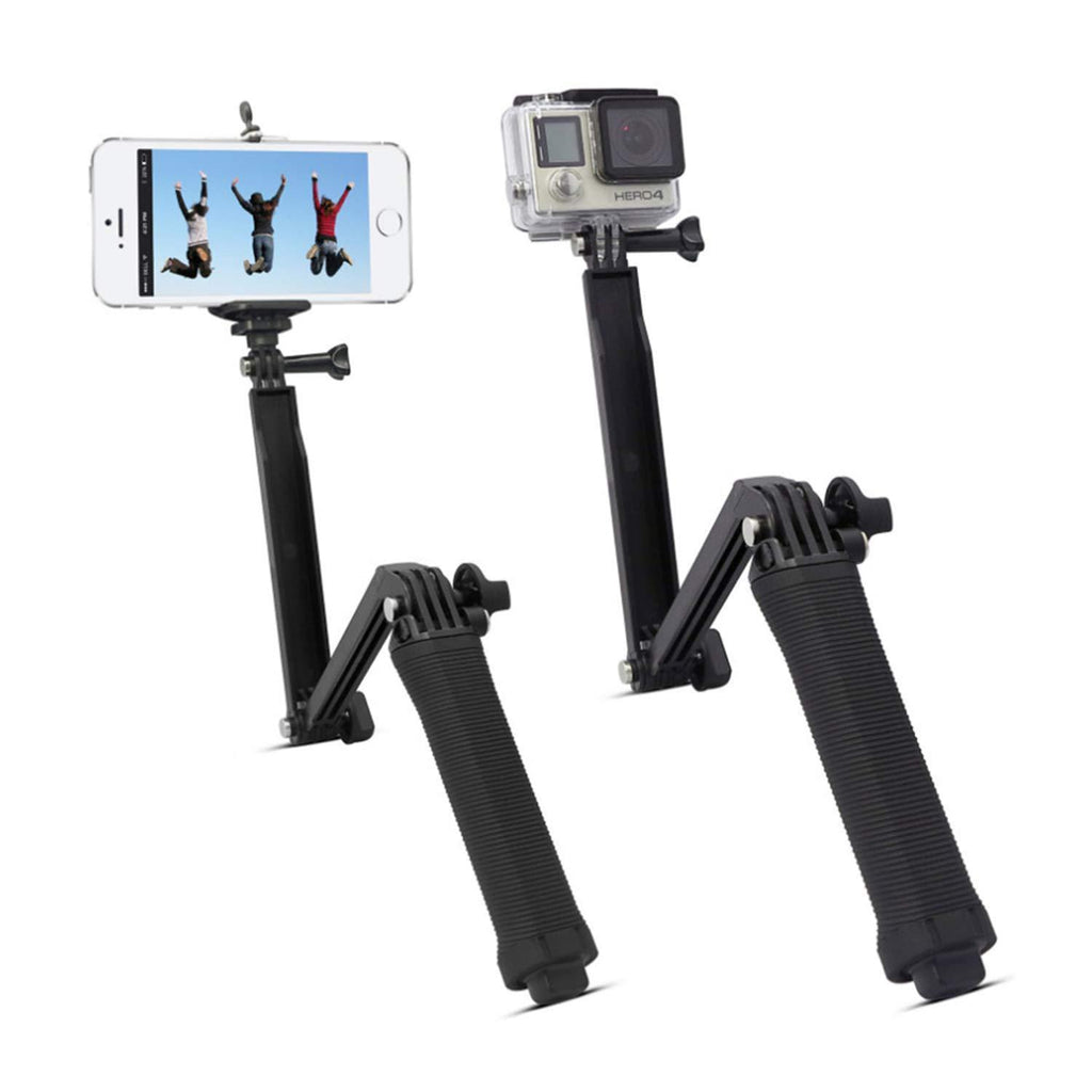 3 Way Grip Arm Foldable Selfie Stick Action Cameras And All Gopro Her Sweezworld