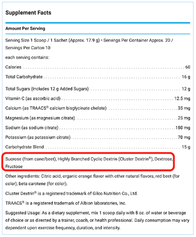 klean athletic hydration powder ingredient deck