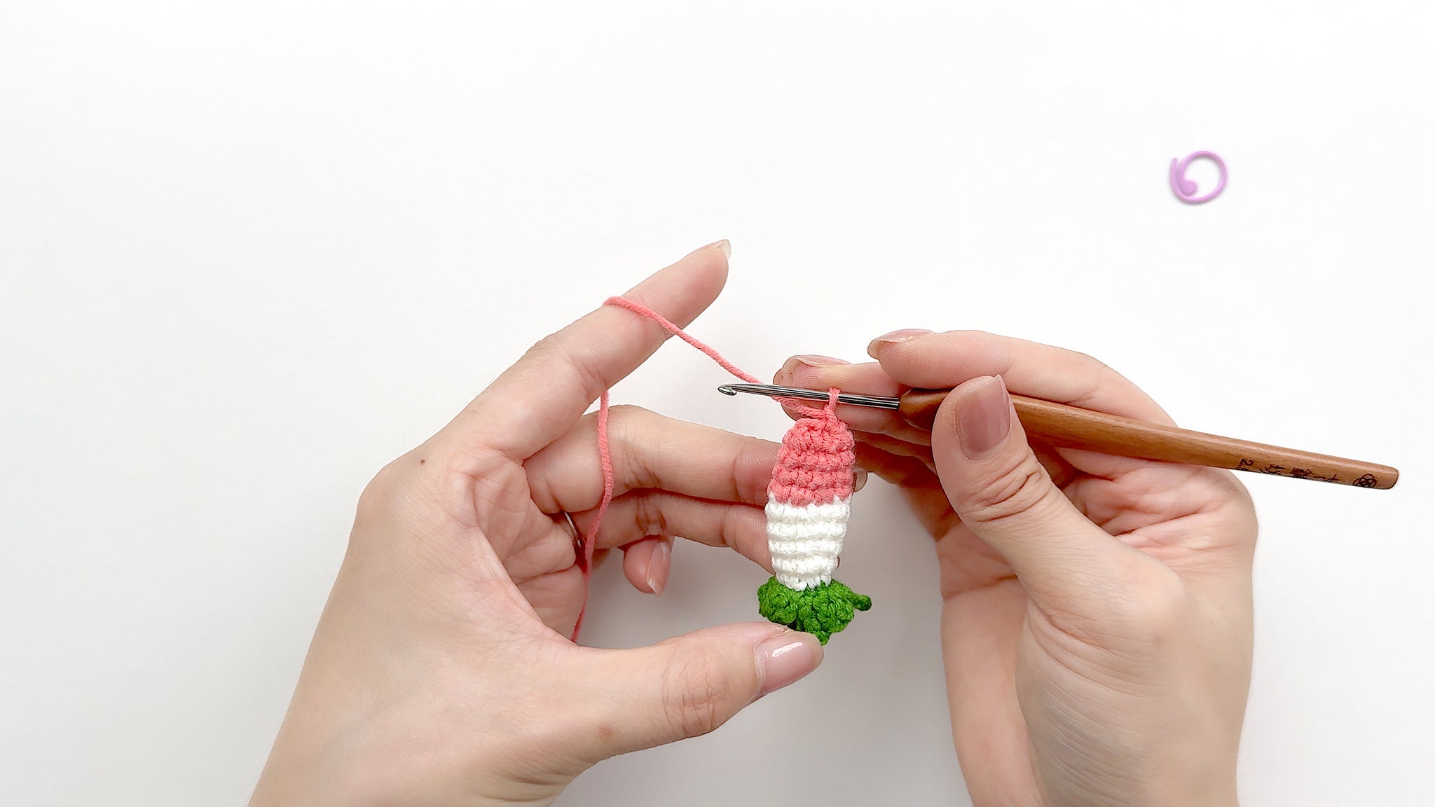 How to Crochet a Flower Bud (Make 2)-R14