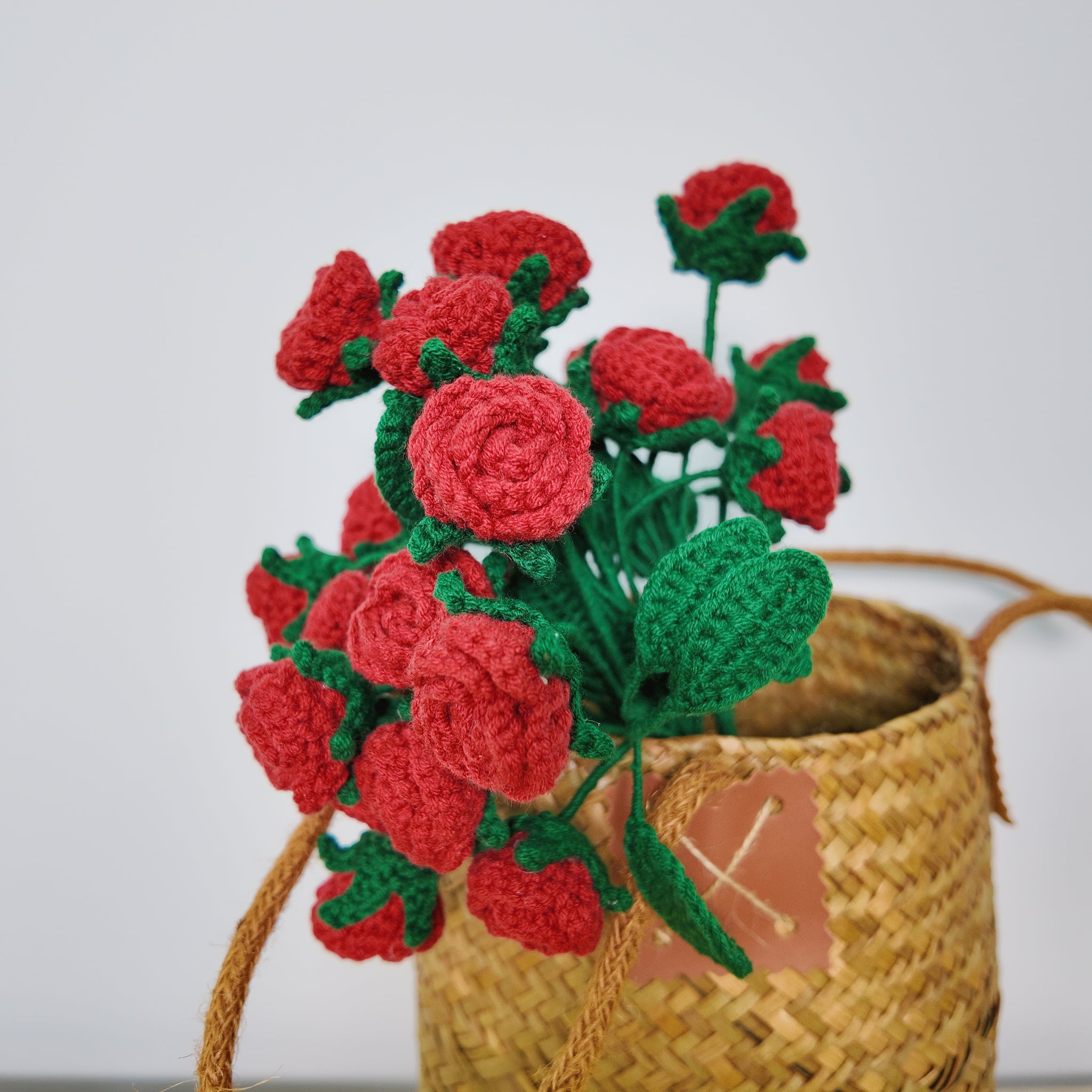 Details of Crochet Multi-head Small Rose