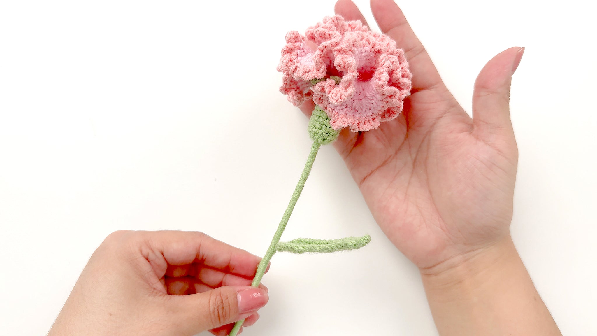 Crochet Carnation Assembly-S5