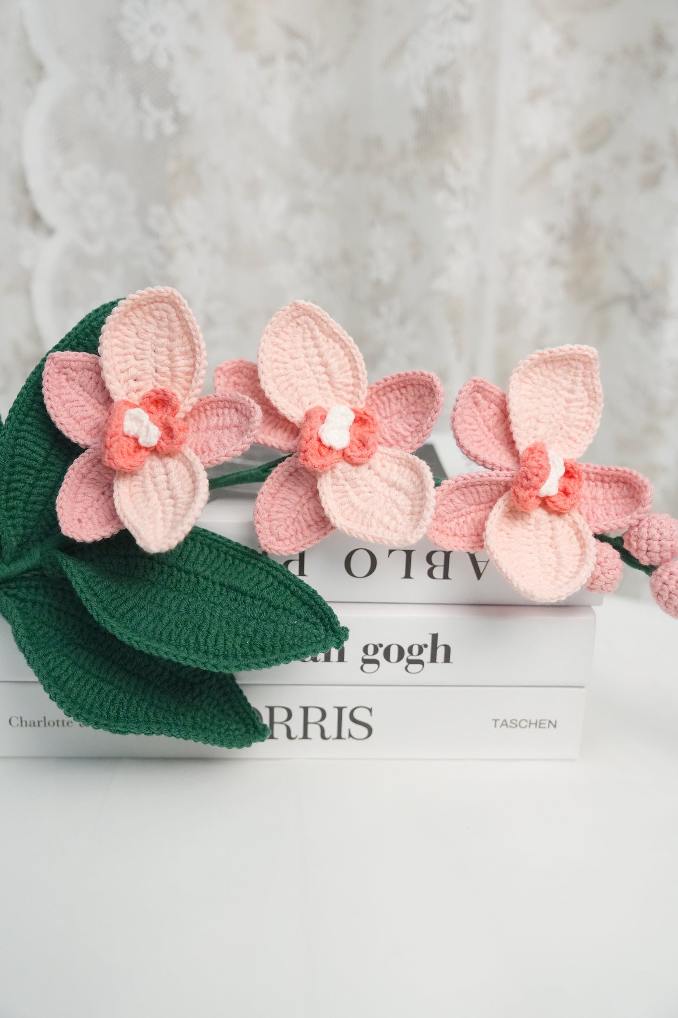 Details of Moth Orchid Crochet Pattern