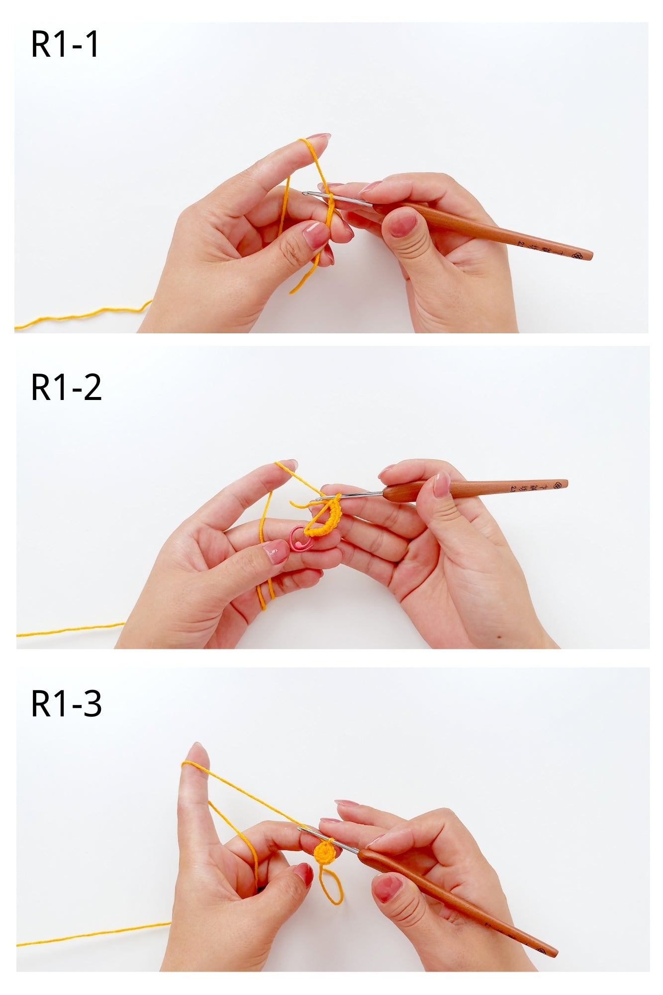 How to Crochet a Flower Center (Make 1)-R1