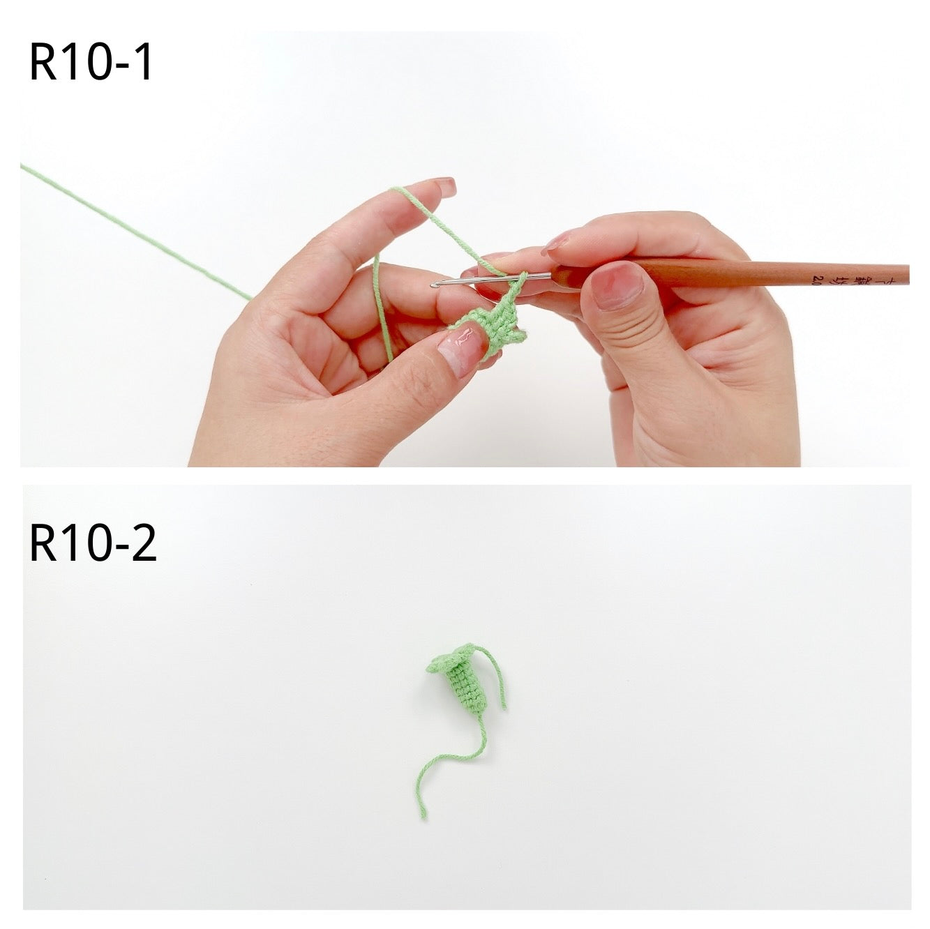 How to Crochet a Zinnia Flower Bud Base (Make 1)-R10