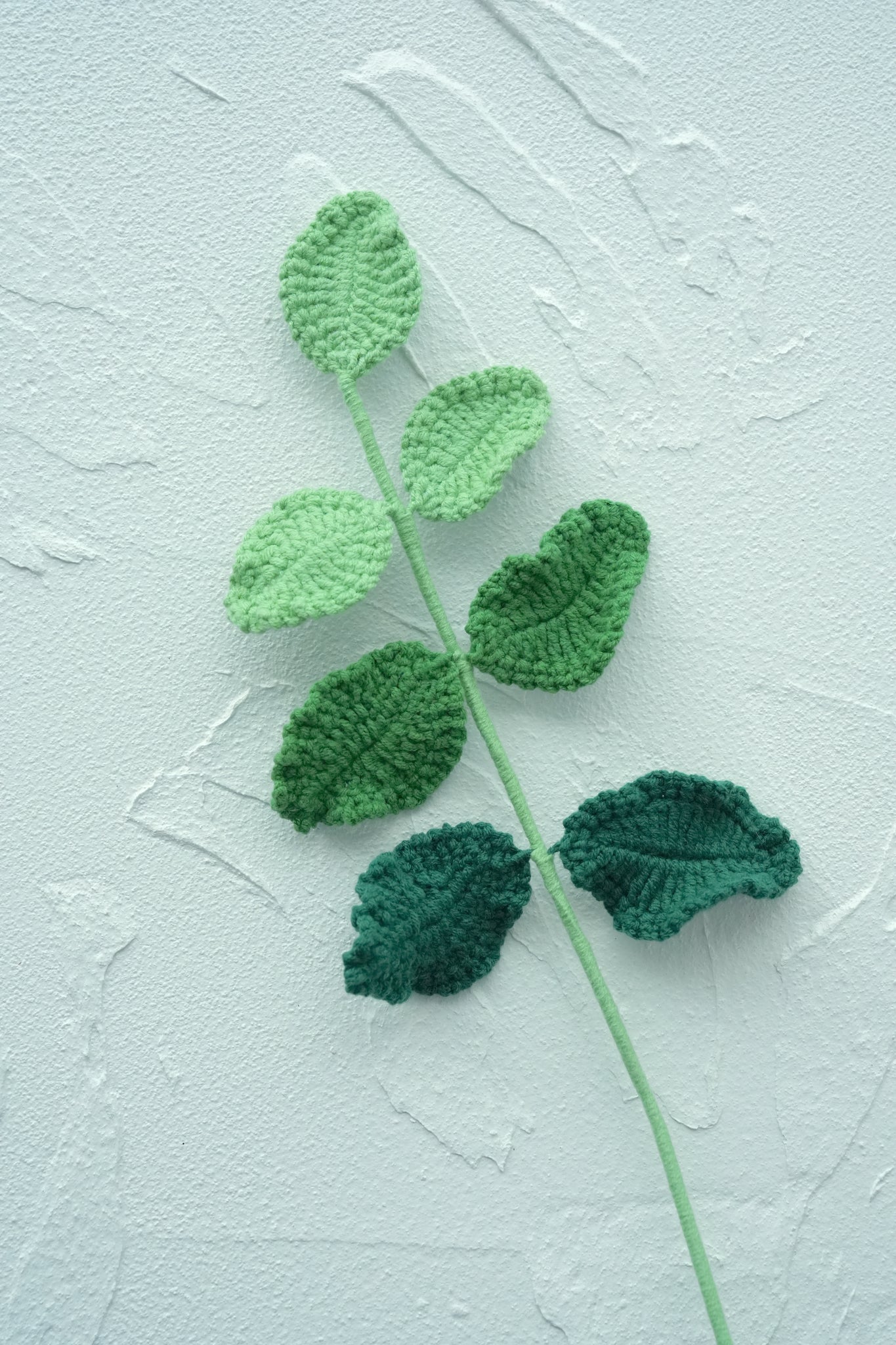 Crochet Rose Flower Leaf