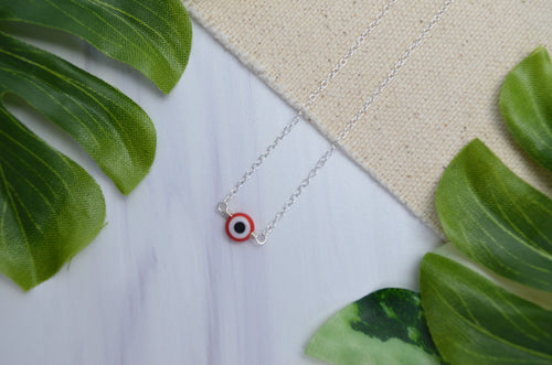 Courage Evil Eye necklace (red) – Los Ojitos