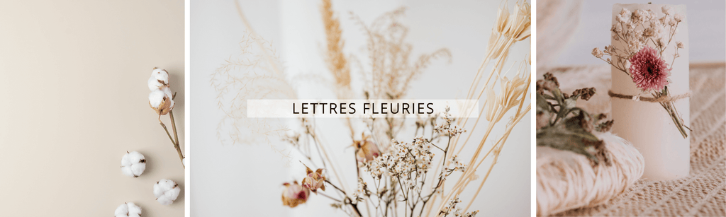 Pochette Personnalisée Nounou Lettres Fleuries - Les Bambetises