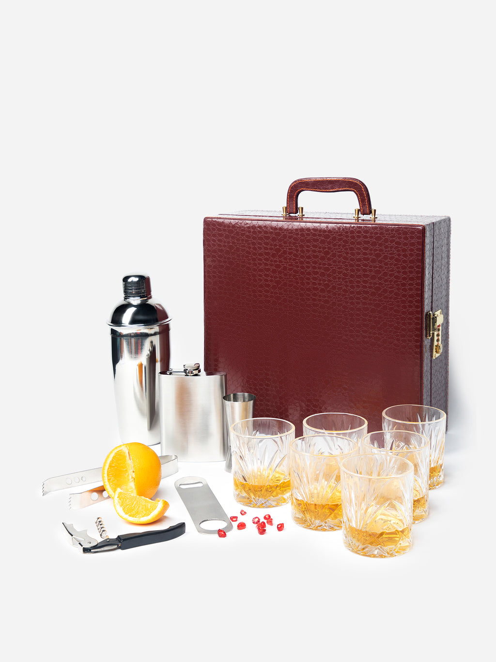 Anything & Everything Big Premium Bar Set with 6 Whiskey Glasses