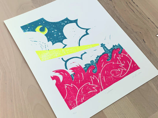 Orchard Limited Edition | Linoleum Block Print