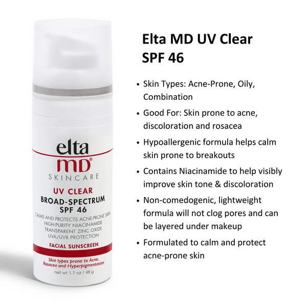 Elta MD UV Clear SPF 46 Infographic