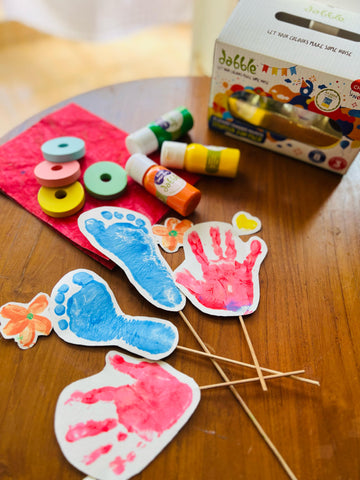 handprint and footprint cards for mothers day