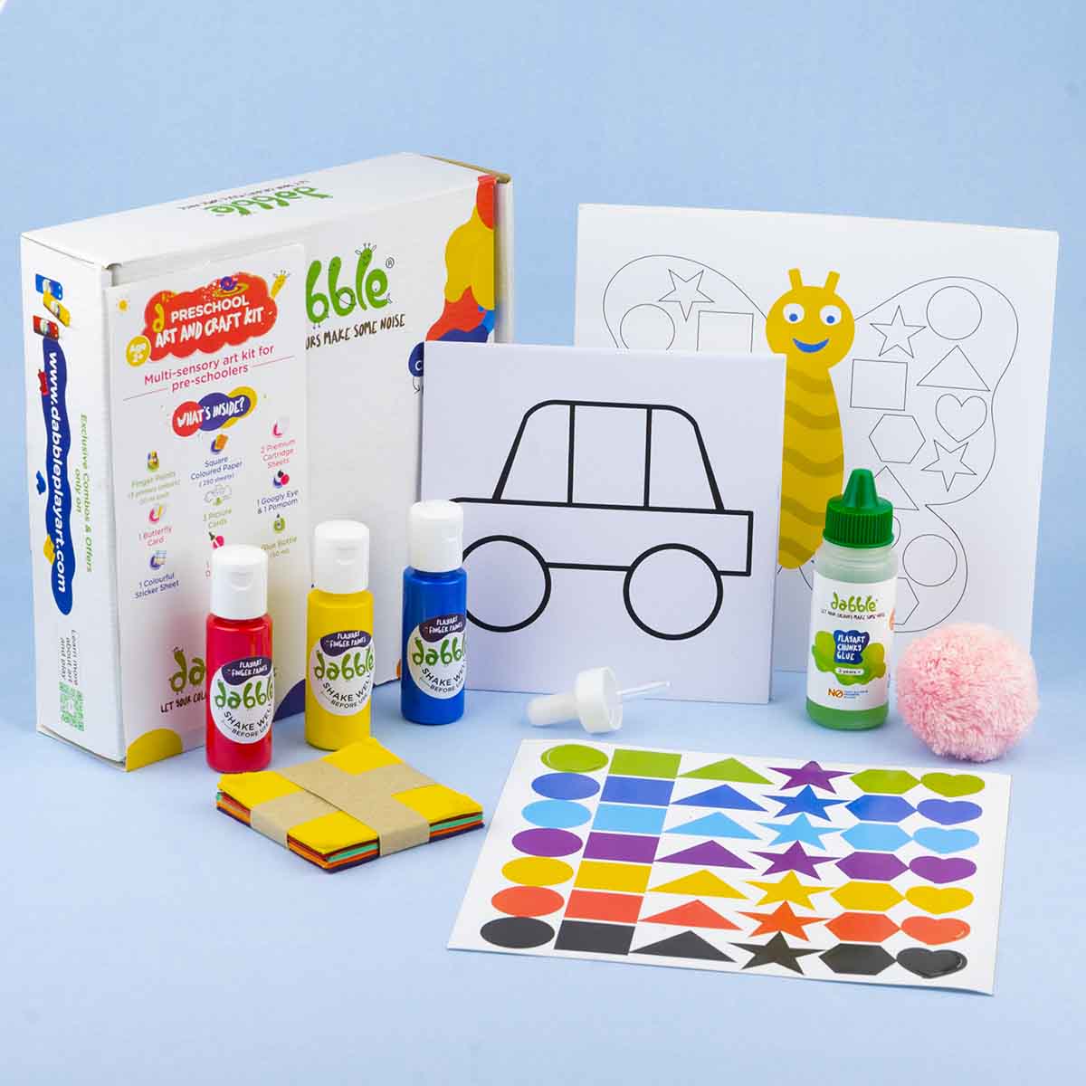 Preschool Art and Craft Kit | Sensory rich-art kit for preschoolers