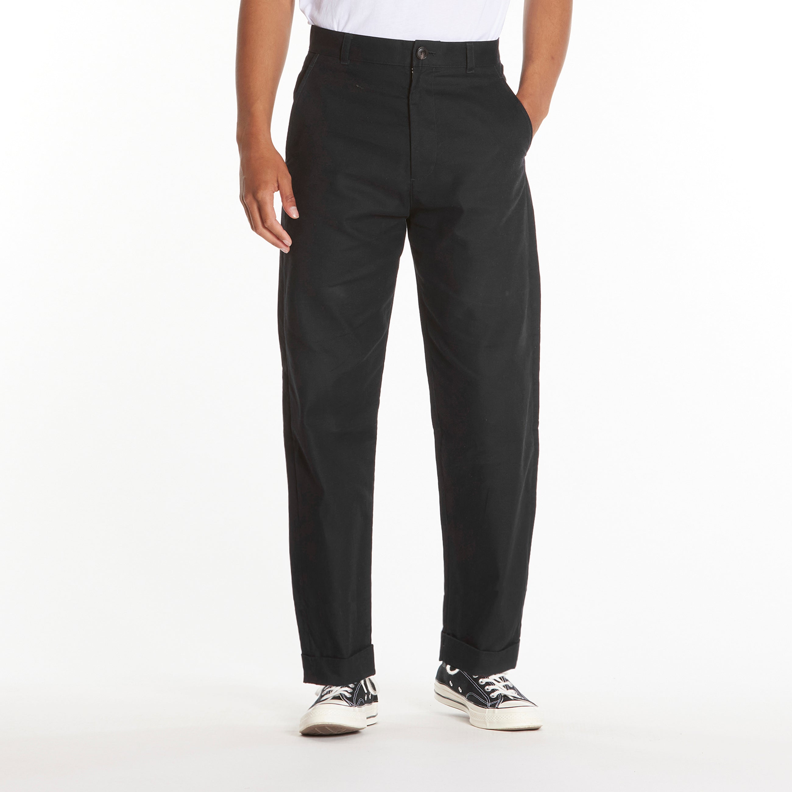 Billede af Filip Organic Cotton Pant - Jet Black - XXL