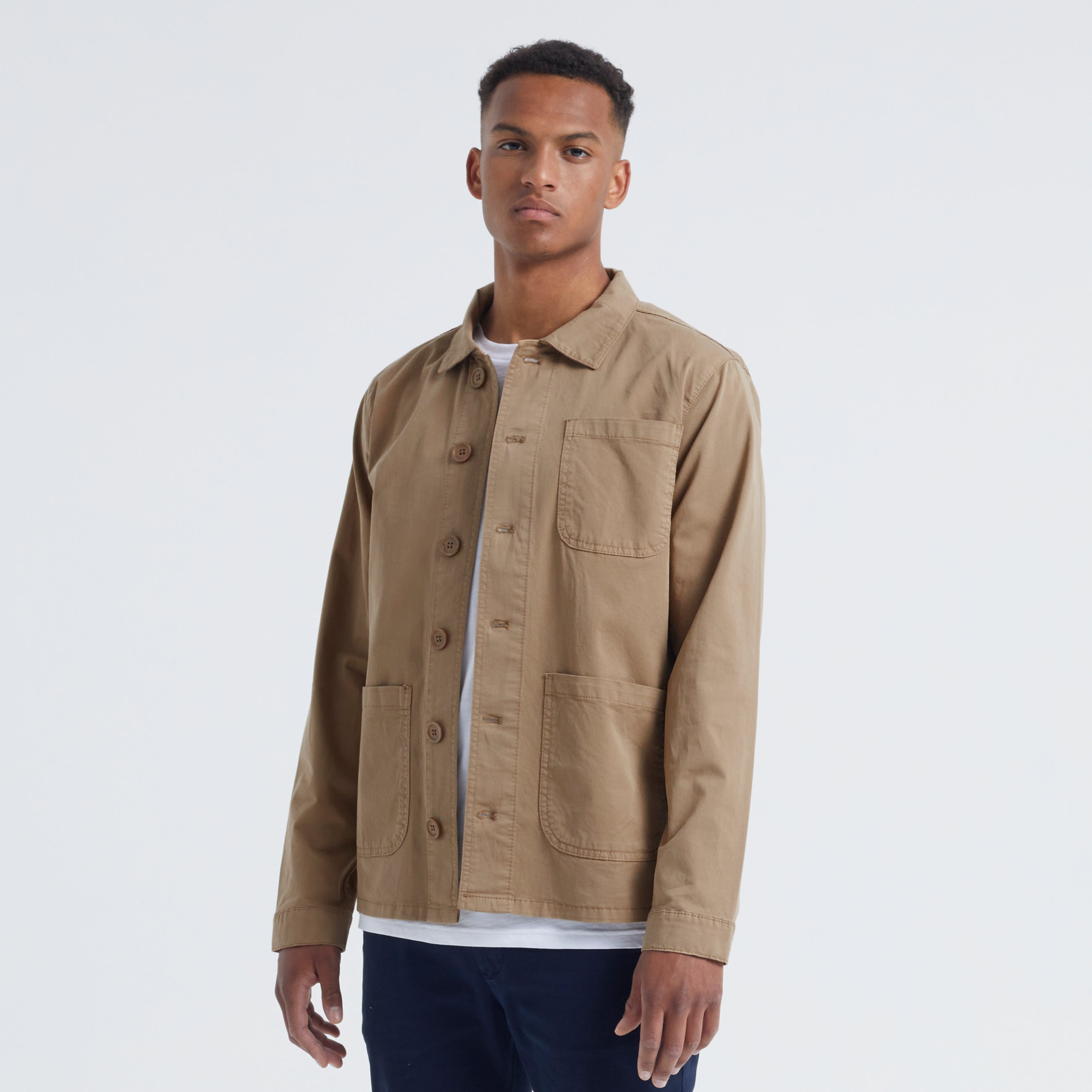 Billede af The Organic Workwear Jacket GOTS - Khaki - S