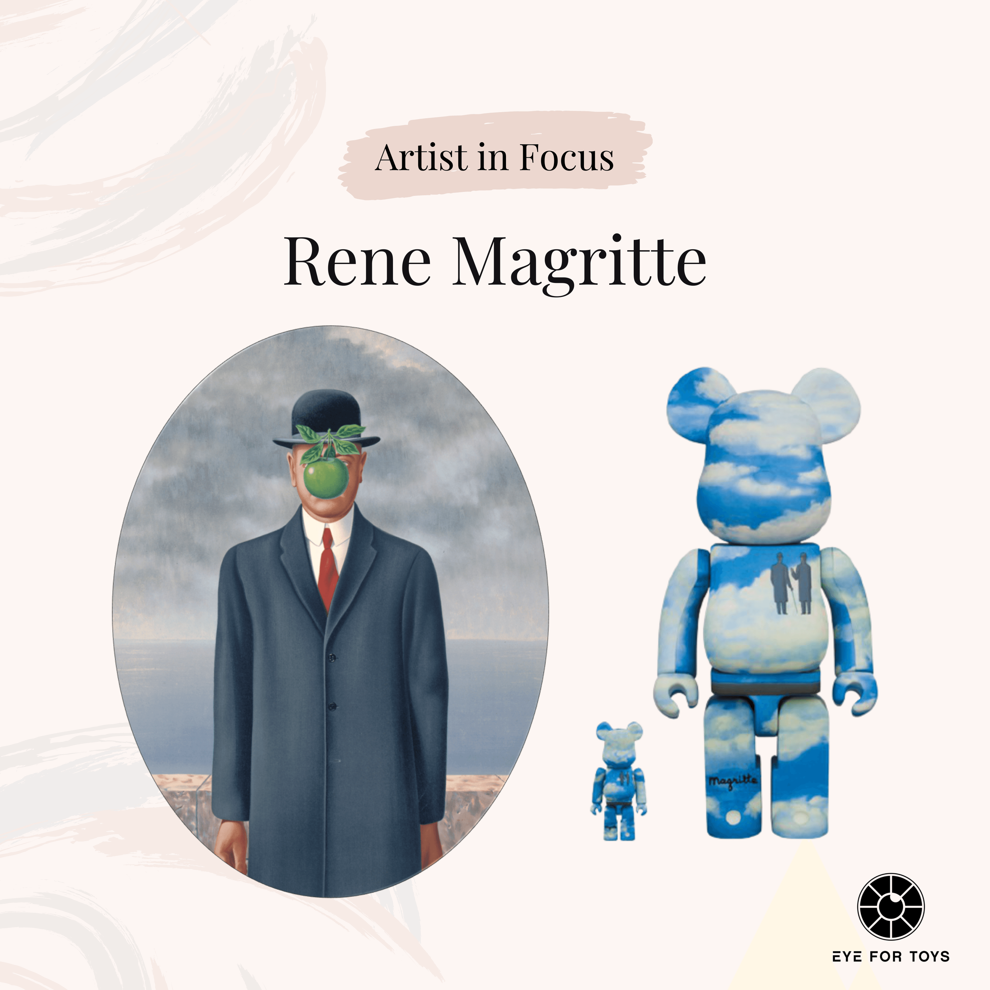 ブランド MEDICOM Rene Magritte 1000％の通販 by にし's shop