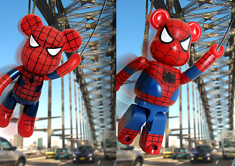 spiderman bearbrick real vs fake