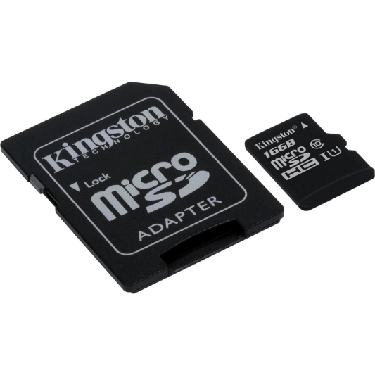 Geweldig toevoegen aan roestvrij Kingston Micro SD kaart 16 GB + SD Adapter - Fooniq.nl