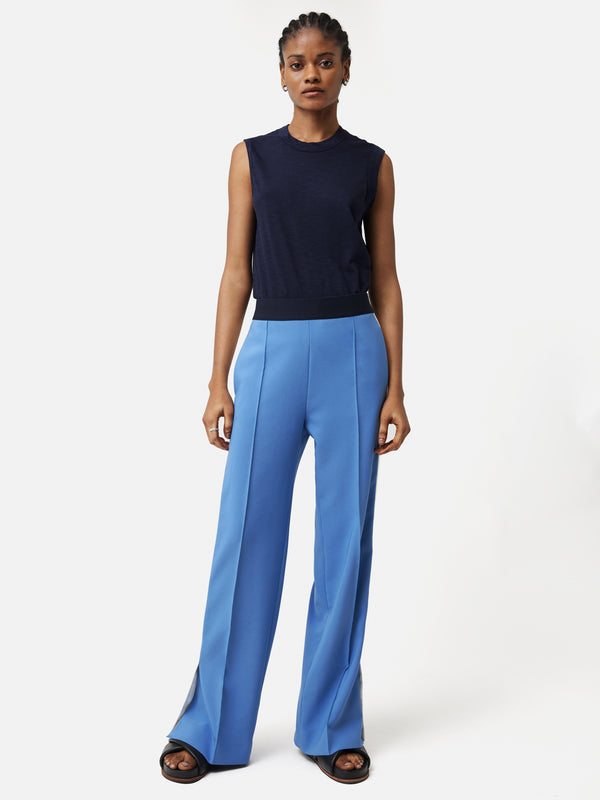 Jigsaw Modern Crepe Sailor Trousers Black at John Lewis  Partners