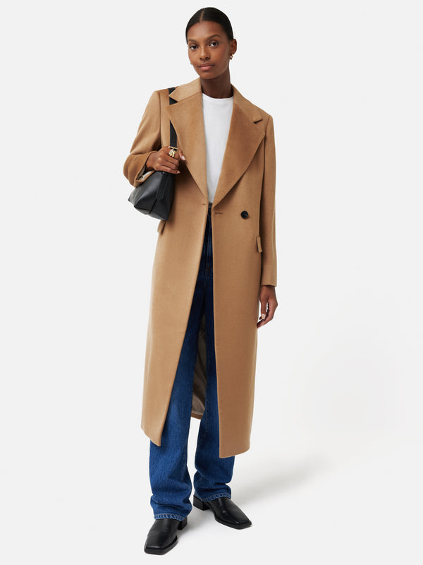 Double Breasted Wool Maxi Coat