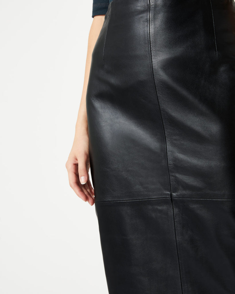 Leather Pencil Skirt | Black – Jigsaw