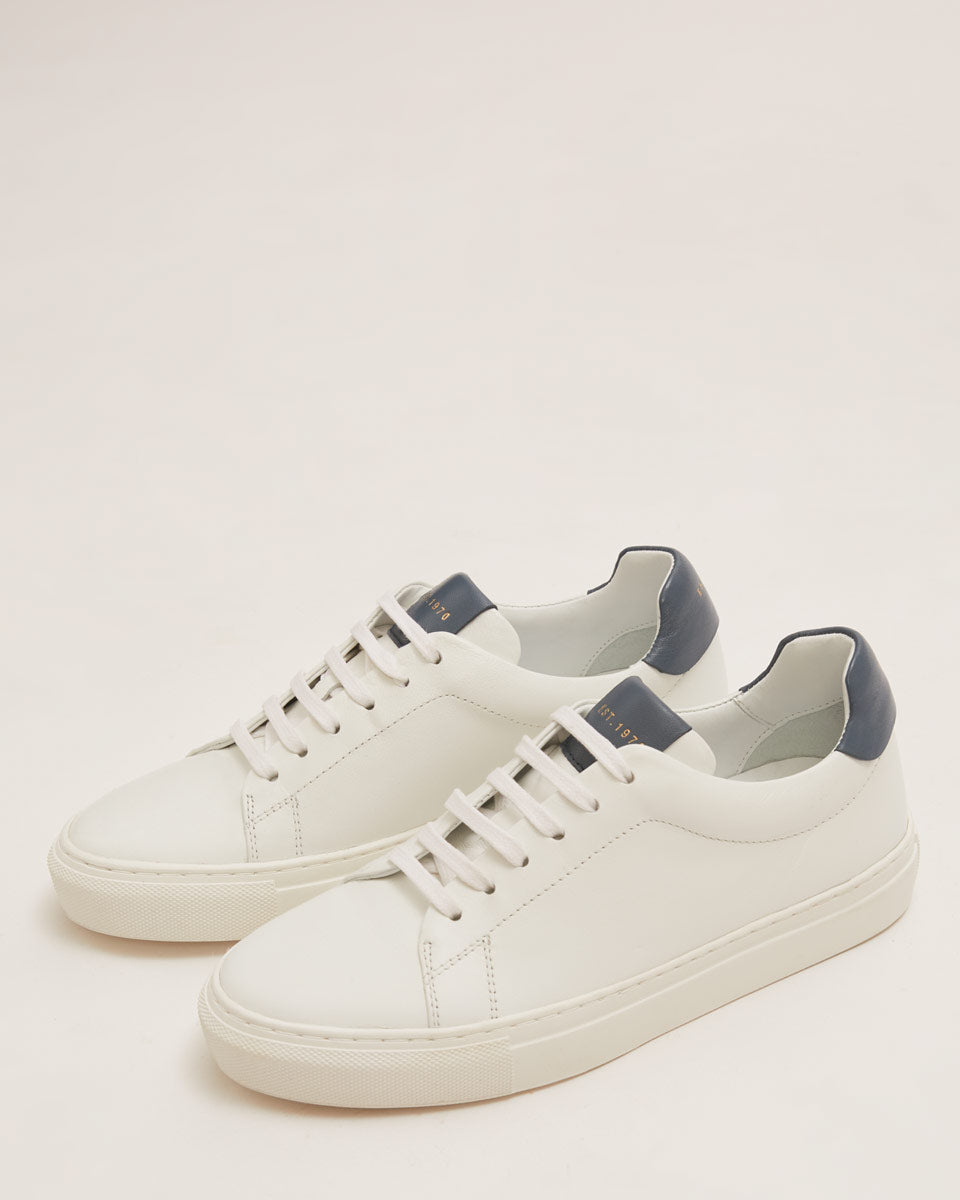 Miah Lace Up Leather Trainer | White – Jigsaw