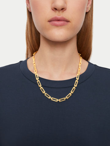 square link chain necklace