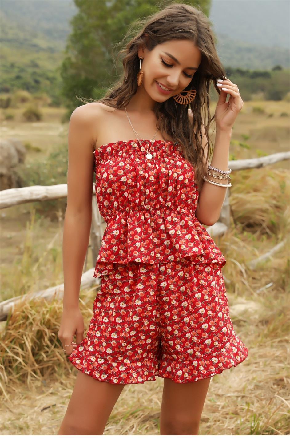 boho beach romper