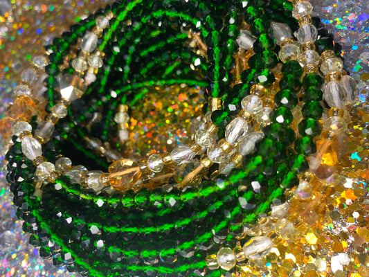 Metallic Sky Goddess Waist Beads