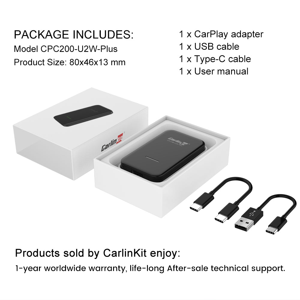 🔥🔥🔥Carlinkit carplay U2W 3.0 wireless carplay adapter for OEM factory  wired carplay to wireless CPC200-U2W-PLUS – Carlinkit Wireless CarPlay  Official Store