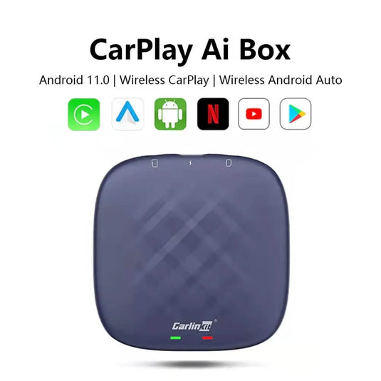 Carlinkit Ai Box Mini, Android 11, Multimedia Video Magic  Box,3GB+32GB,Built-in GPS,Wireless Caplay & Wireless Android Auto, Only  Support Car with OEM