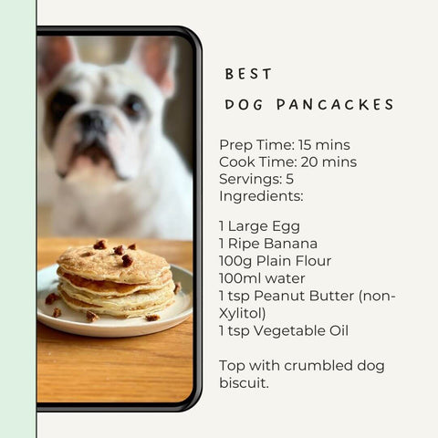 Healthy Pancake Recipe for Dogs.