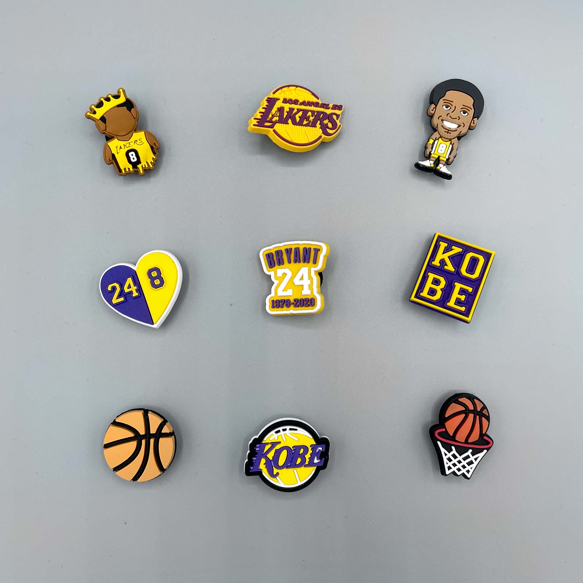 lakers croc charms