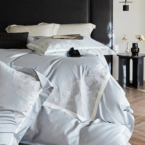 Cifeeo-Bedding Set 1000TC Egyptian Cotton Luxury Flowers Embroidery Duvet Cover Set Flat/Fitted Bed Sheet Pillowcases Queen King Size - Cifeeo