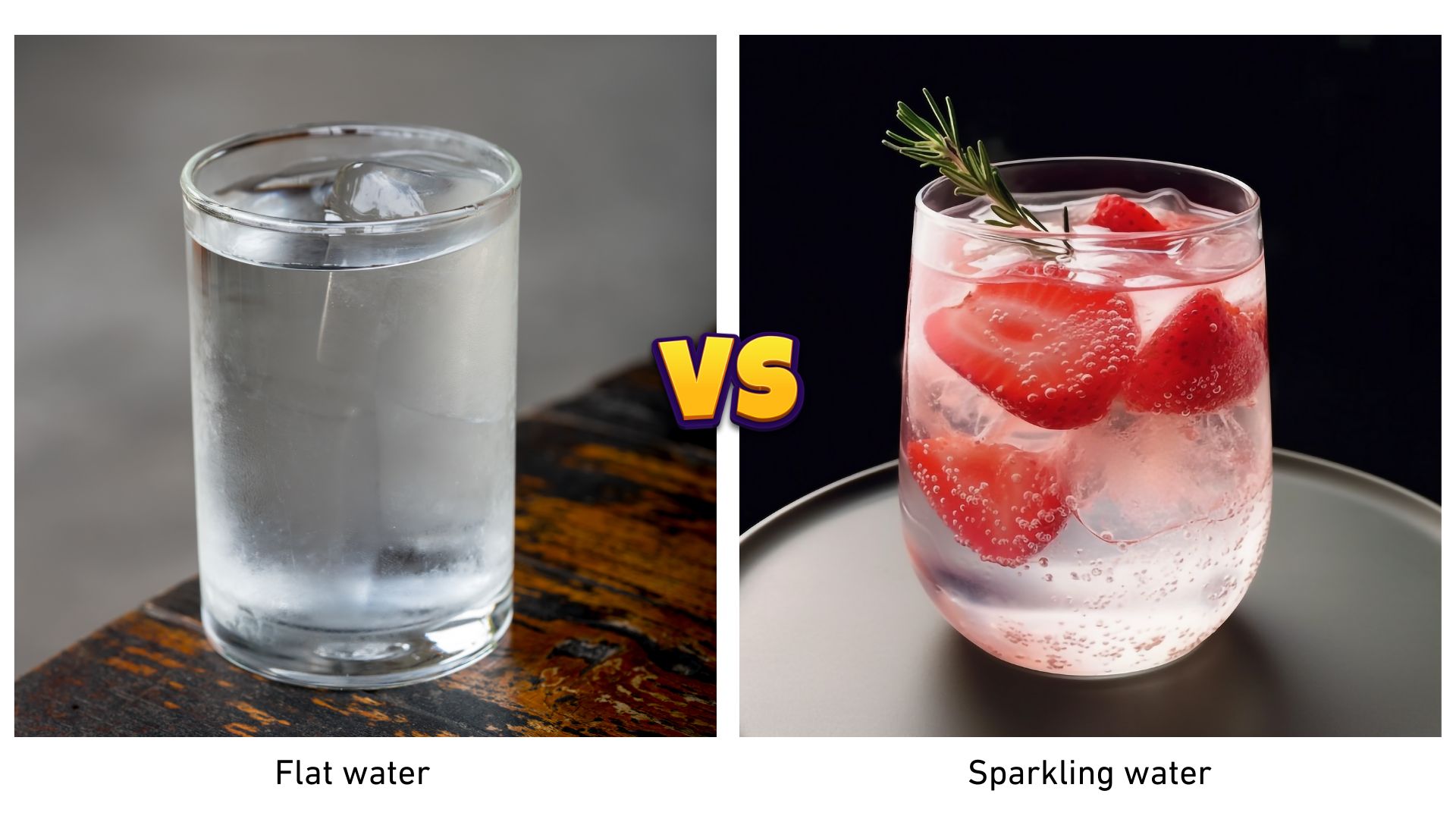 Flat water vs sparkling water