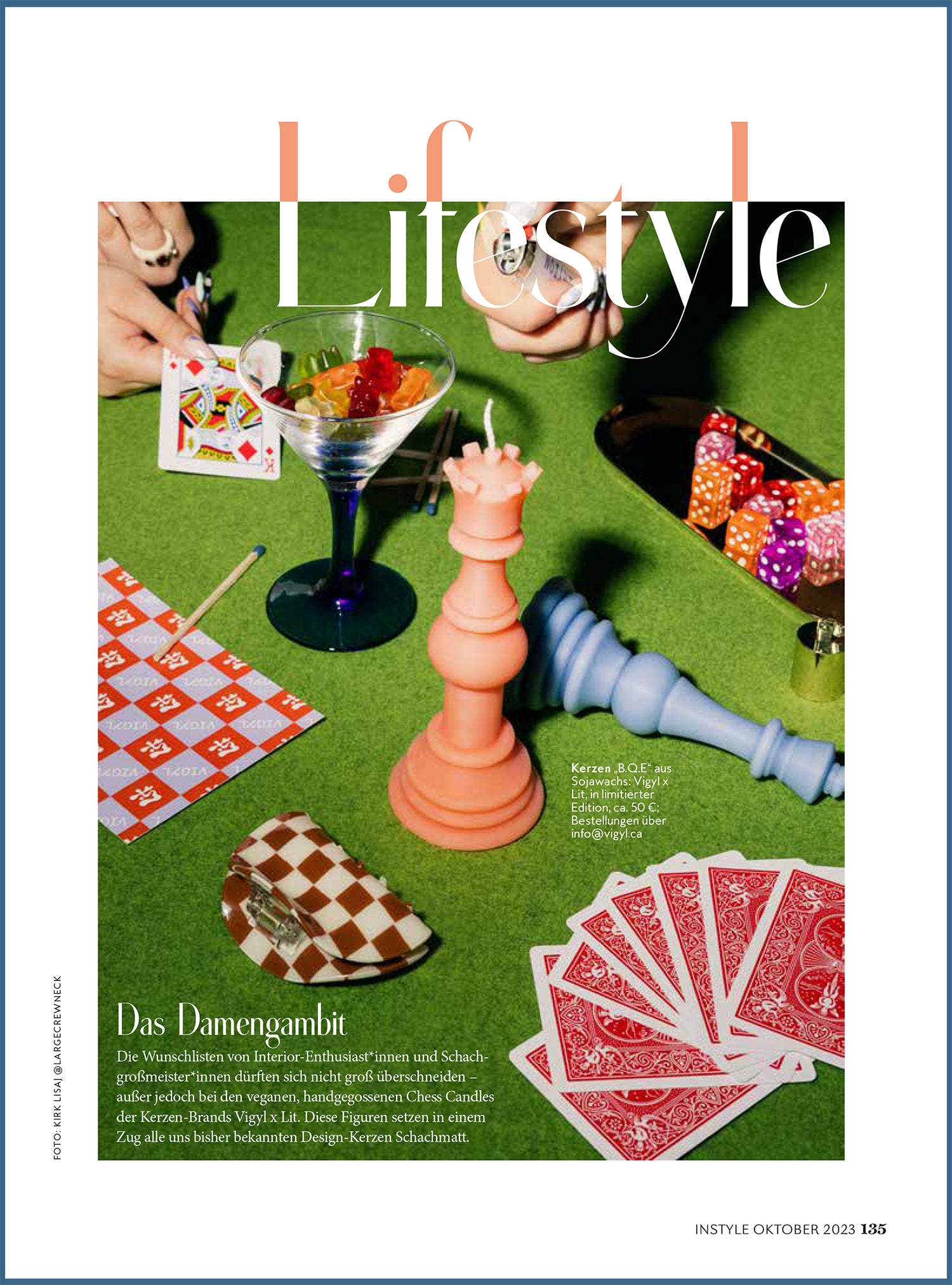 inSTYLE Magazine trending candles featuring VIGYL Candle