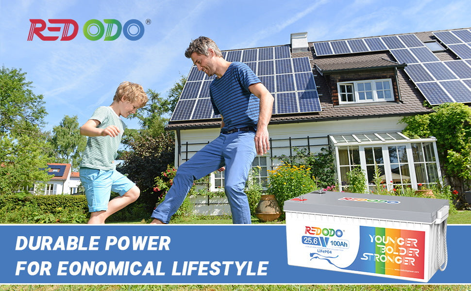 Redodo battery for solar panel system